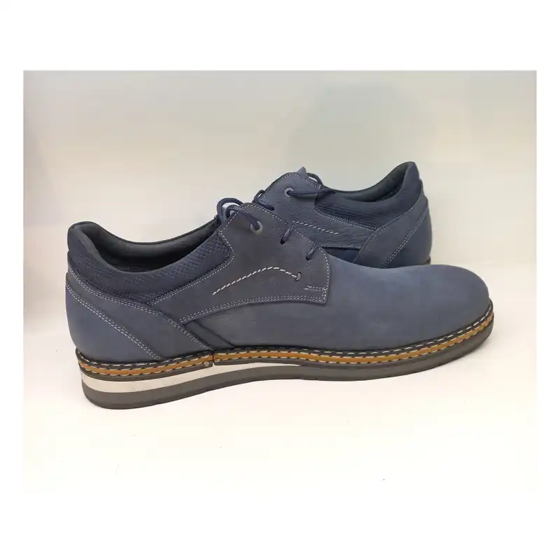 کفش روزمره مردانه سرزمین چرم کد 17888 رنگ سرمه ای