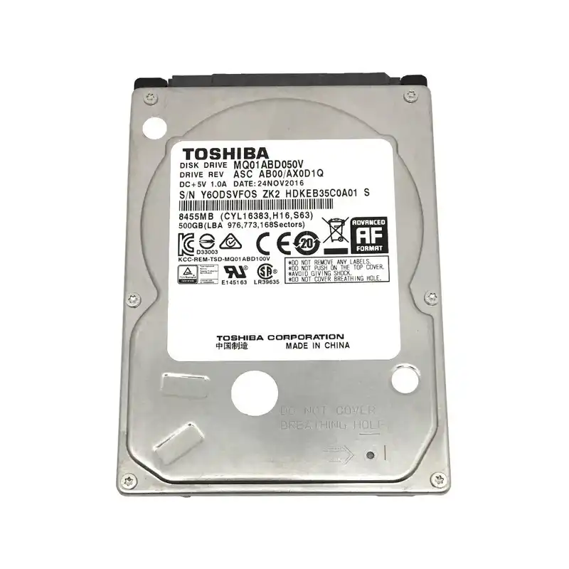 هارددیسک اینترنال توشیبا مدل MQ01ABD050V ظرفیت 500 گیگابایت
