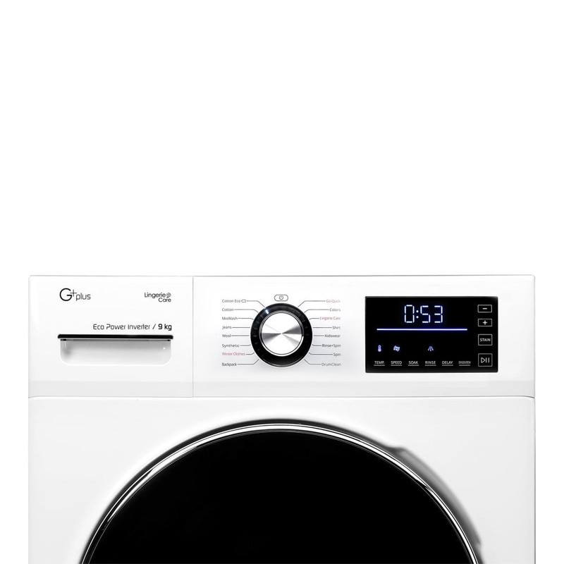 ماشین لباسشویی جی پلاس مدل GWM-K945W ظرفیت 9 کیلوگرم