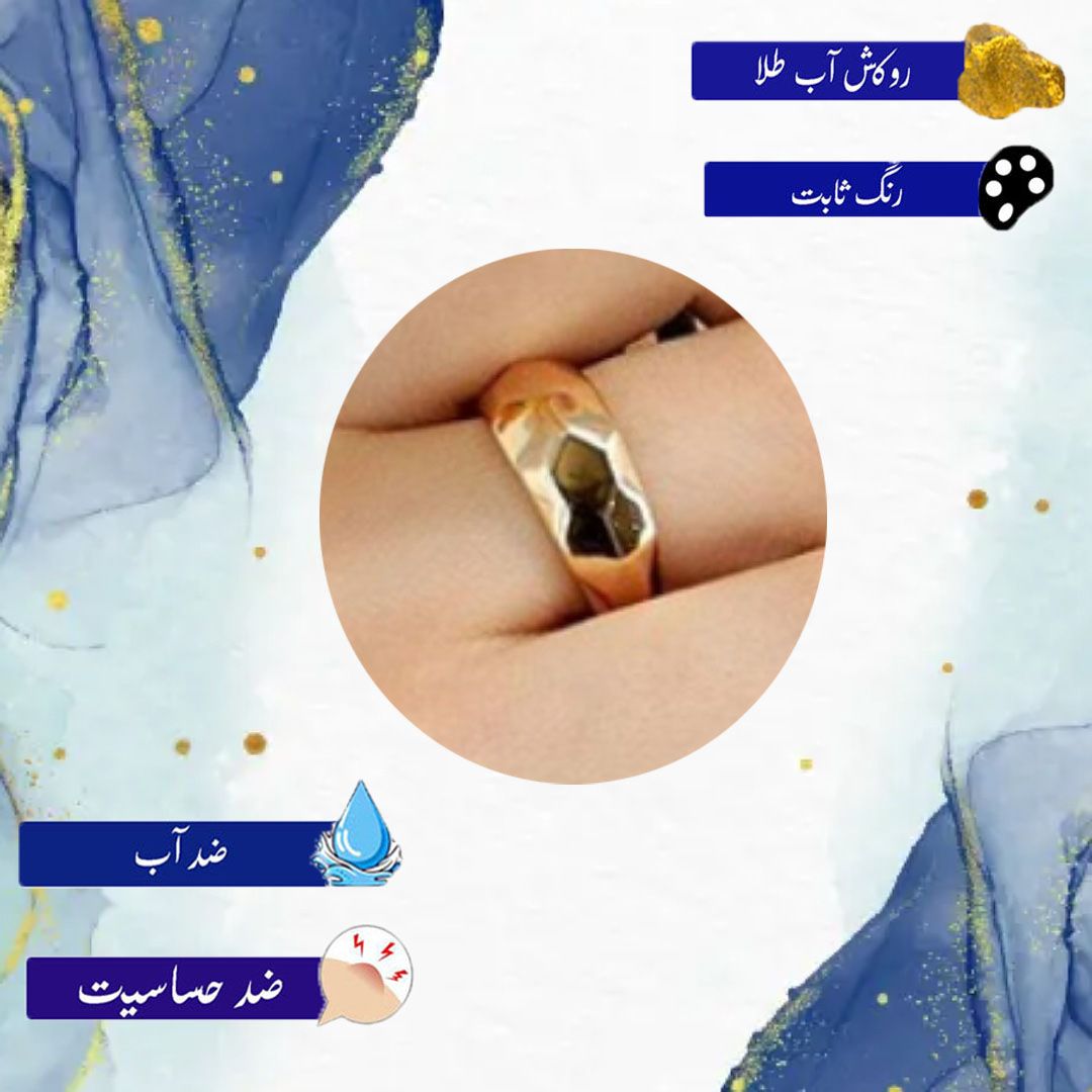 انگشتر زنانه ژوپینگ مدل آینه ای XP 025 -  - 4