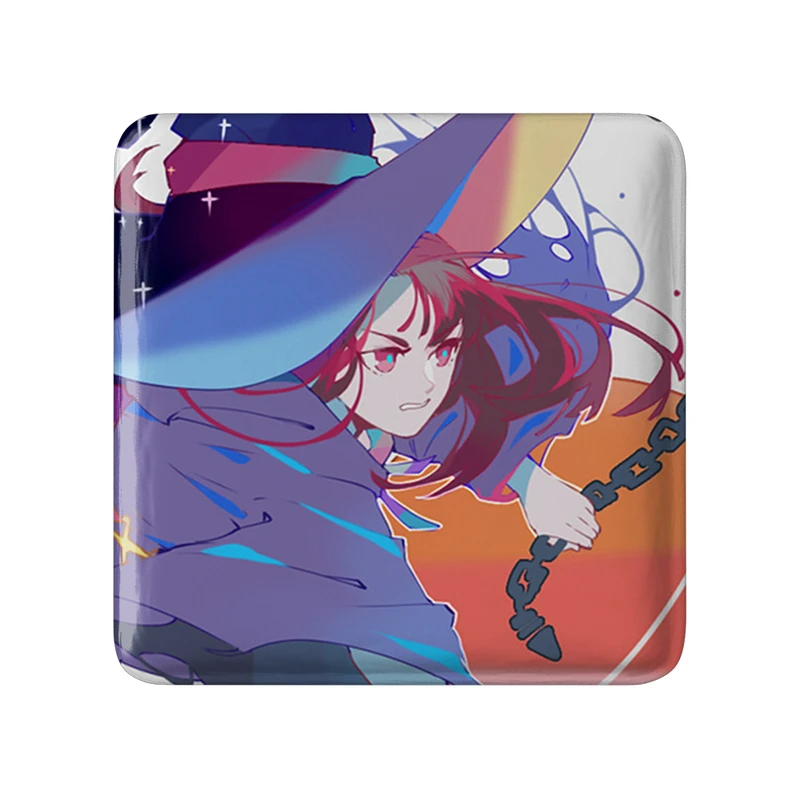 مگنت خندالو طرح اکو انیمه جادوگران کوچک Little Witch Academia  مدل مربعی کد 22914
