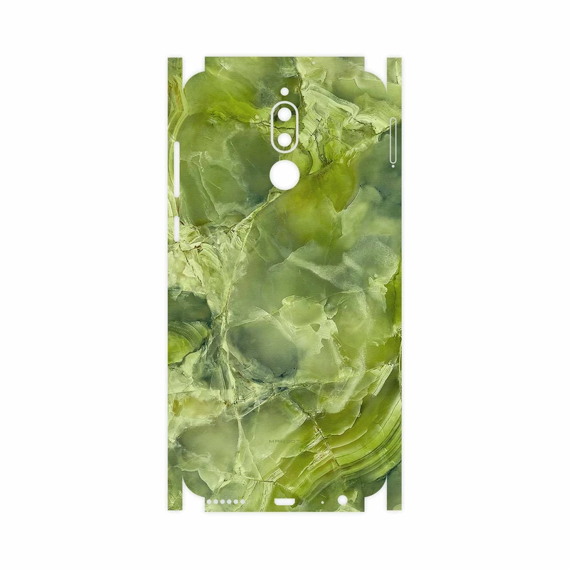 برچسب پوششی ماهوت مدل Green Crystal Marble-FullSkin مناسب برای گوشی موبایل هوآوی Mate 10 Lite