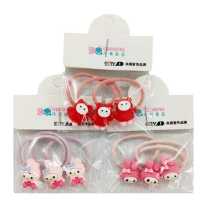 کش مو دخترانه مدل عروسکی کد FF-454 بسته 9 عددی