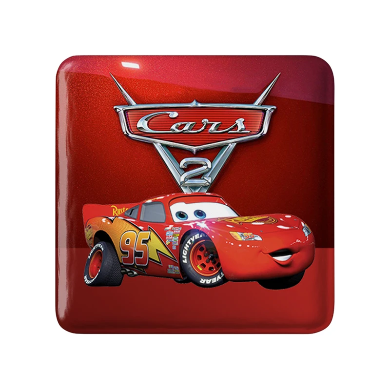 مگنت خندالو طرح ماشین ها (Cars) مدل مربعی کد 36528