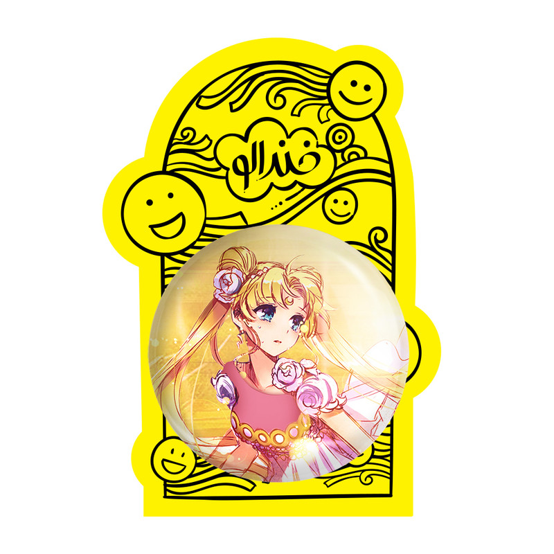 آینه جیبی خندالو مدل اوساگی تسوکینو انیمه سیلور مون Sailor Moon  کد 17437