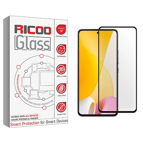 محافظ صفحه نمایش شیشه ای ریکو مدل RiC2 مناسب برای گوشی موبایل شیائومی 12 Lite