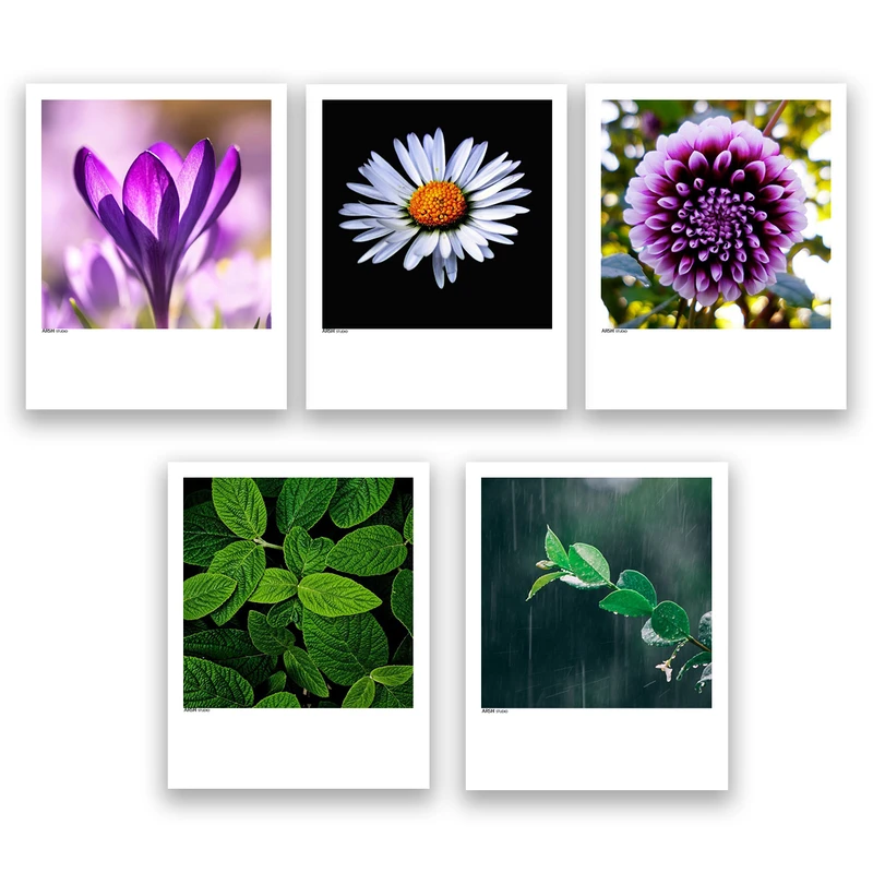 آویز تزیینی عرش مدل فانتزی گل کد Asa164 مجموعه پنچ عددی