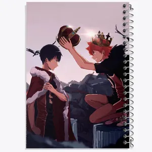 دفتر مشق 100 برگ خندالو طرح هیناتا و کاگیاما انیمه هایکیو Haikyu کد 17754