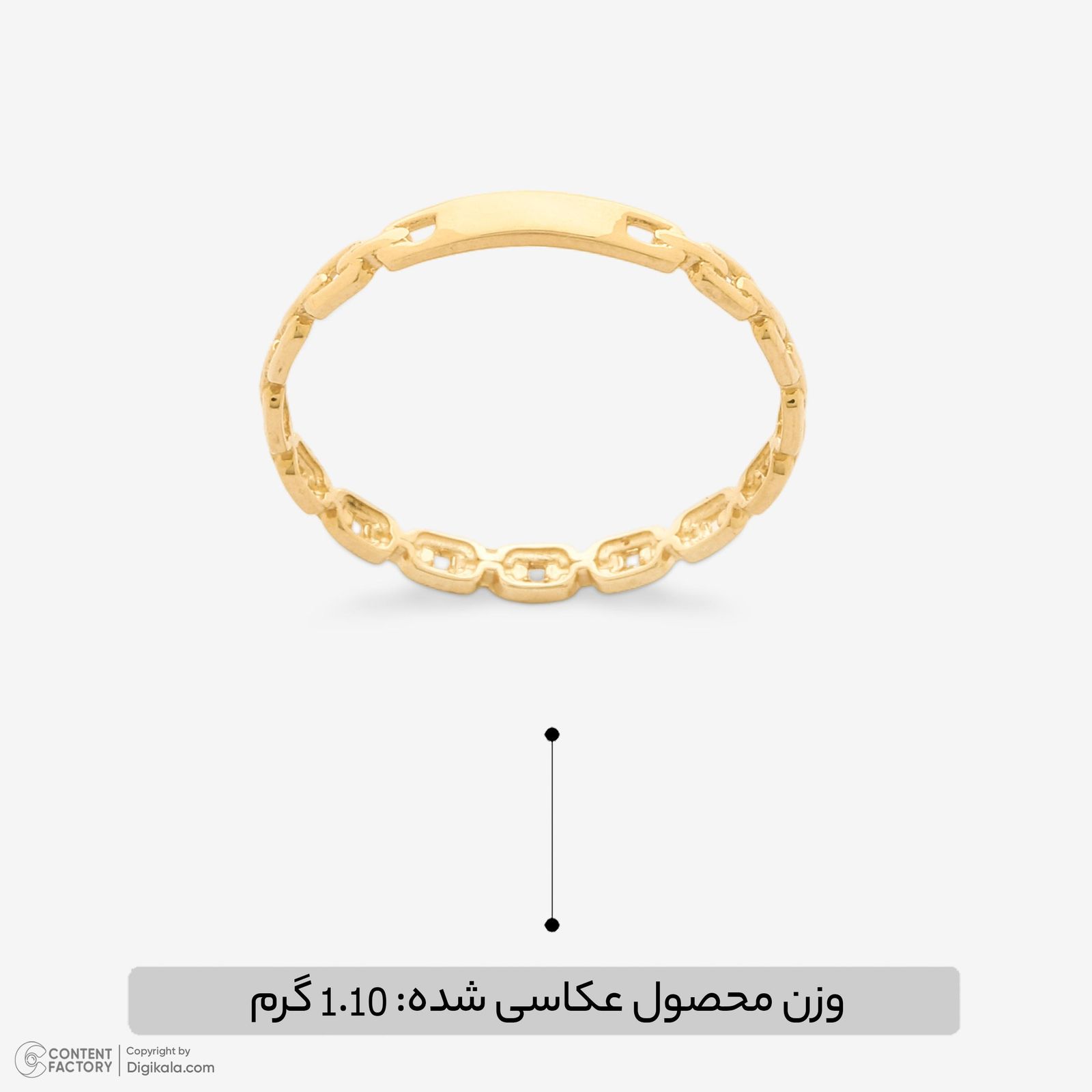 انگشتر طلا 18 عیار زنانه روبی آرت گالری مدل 329865 سایز 59 - - 9