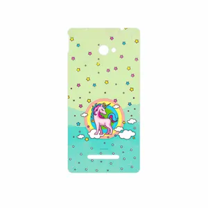 MAHOOT Rainbow unicorn adventure Cover Sticker for HTC 8X