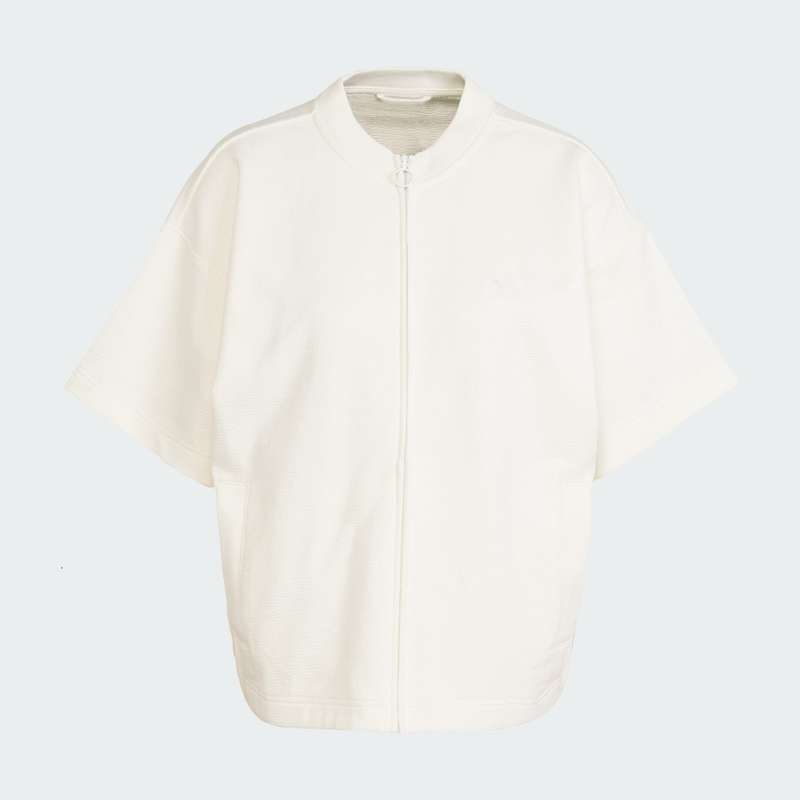 سویشرت ورزشی زنانه آدیداس مدل ALL SZN Cloud Jersey Full-Zip Shirt کد JJ4587