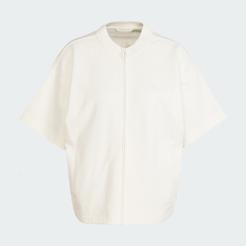 سویشرت ورزشی زنانه آدیداس مدل ALL SZN Cloud Jersey Full-Zip Shirt کد JJ4587