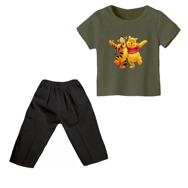 ست تی شرت و شلوارک پسرانه مدل پو کد 15