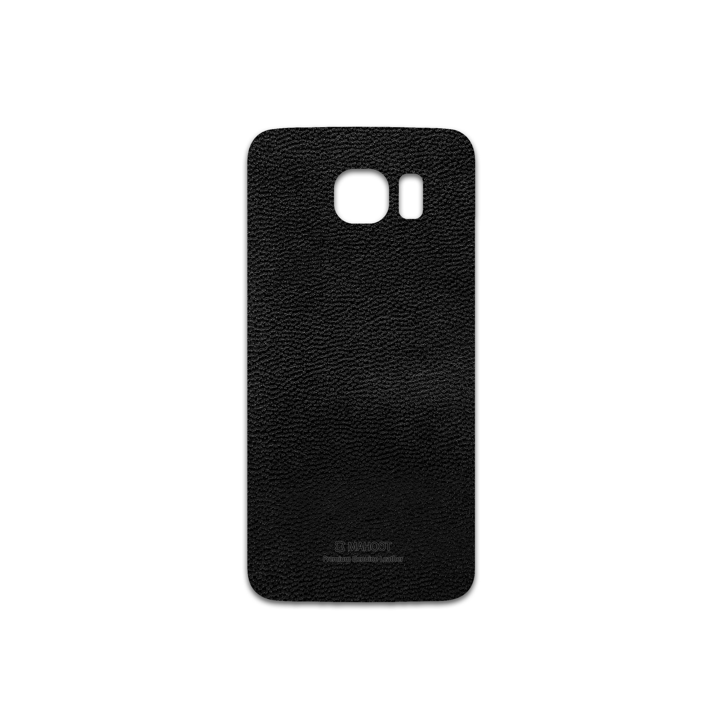 برچسب پوششی ماهوت مدل Black-Leather مناسب برای گوشی موبایل سامسونگ Galaxy S6