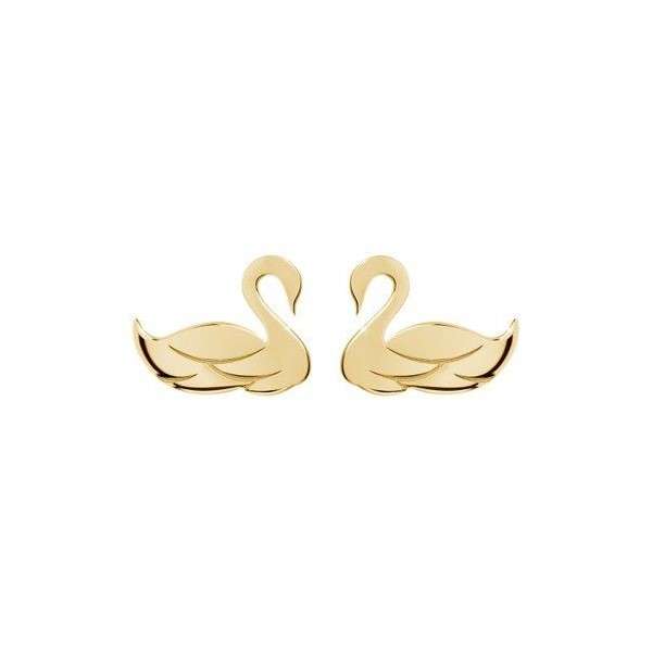 گوشواره طلا 18 عیار زنانه قیراط طرح پرنده کد GH5435
