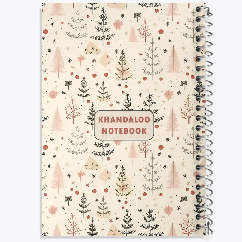 دفتر ژورنال نویسی 50 برگ خندالو مدل نقطه ای طرح پترن درخت کد N5838