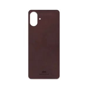 MAHOOT Matte-Dark-Brown-Leather Cover Sticker for Samsung Galaxy A07