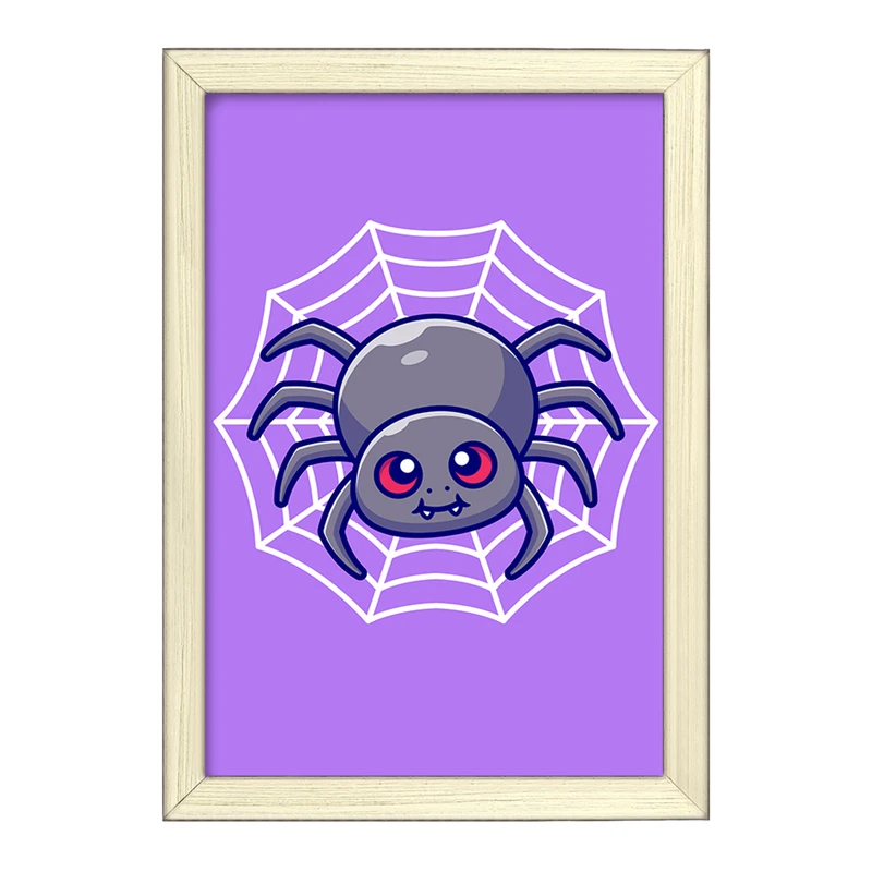 تابلو خندالو طرح حیوانات بامزه عنکبوت کد 29631