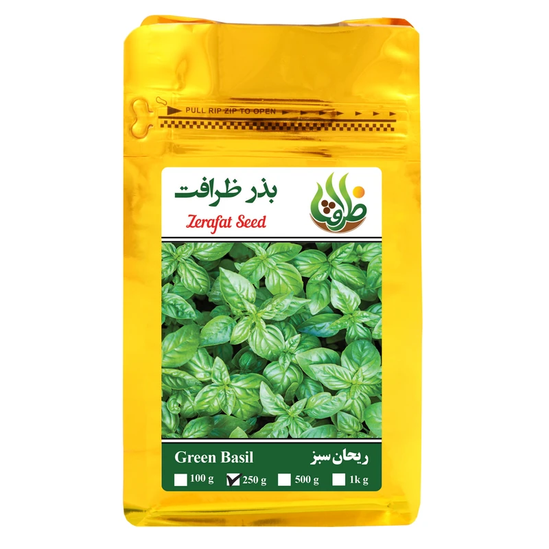 بذر ریحان سبز ظرافت مدل BZ18266 وزن 250 گرم