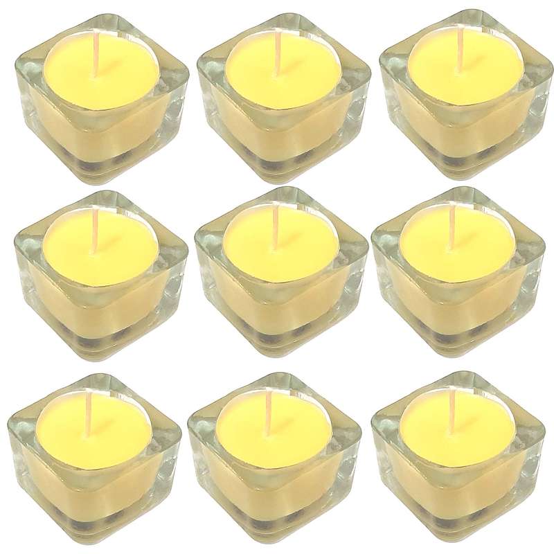 شمع وارمر مدل شيشه ای معطر دارچين بسته 9 عددی