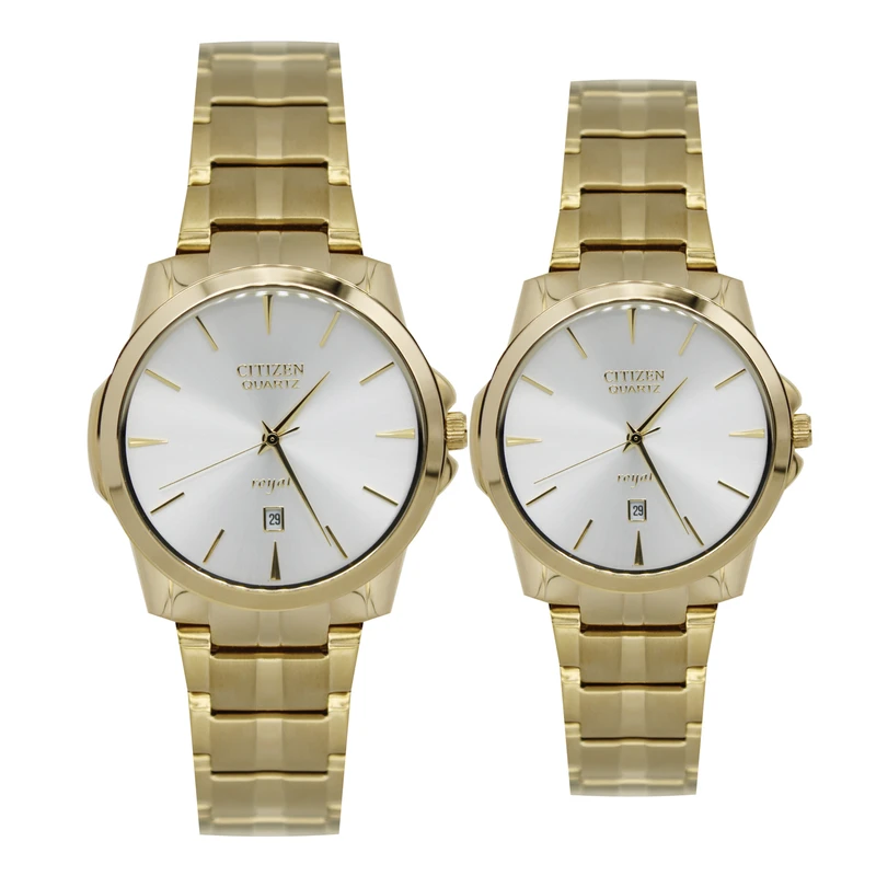 ست ساعت مچی عقربه‌ای کوارتز زنانه و مردانه سیتی زن مدل 6262sha