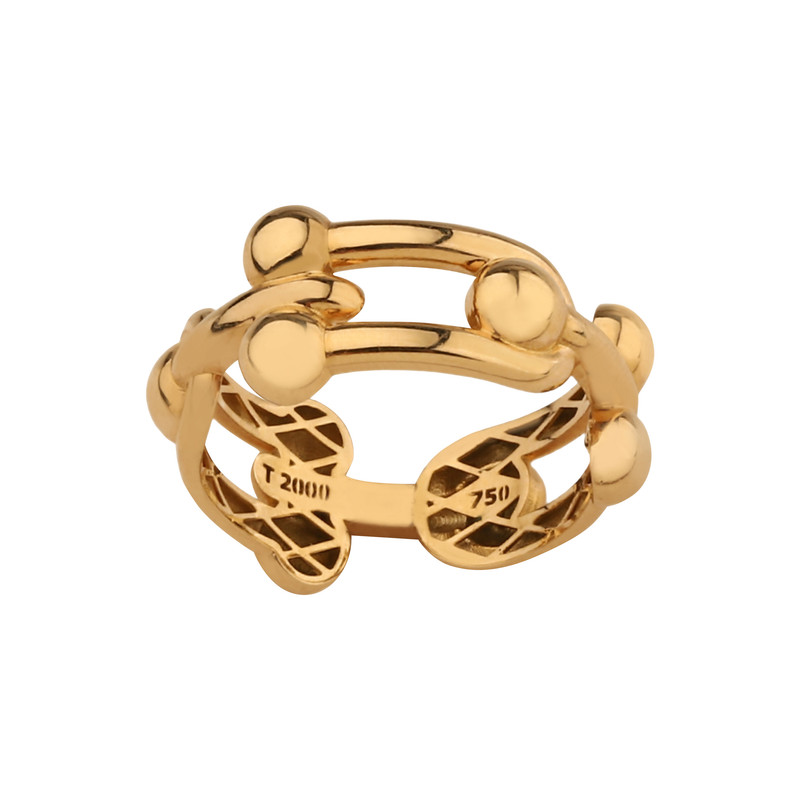 انگشتر طلا 18 عیار زنانه با طرح تیفانی صلاحی گلد مدل 17397 سایز 56