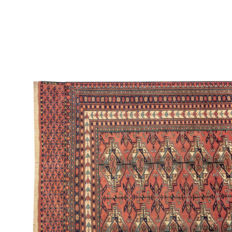 فرش دستبافت سه متری مدل ترکمن کد 40.1872