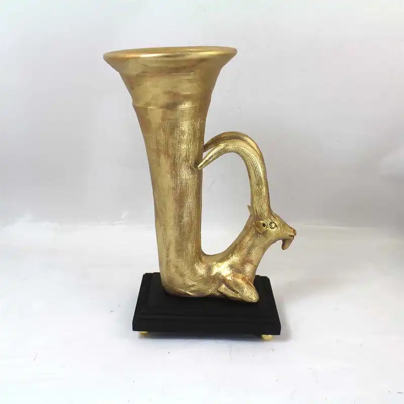 مجسمه سفالی مدل ریتون طرح بز کوهی