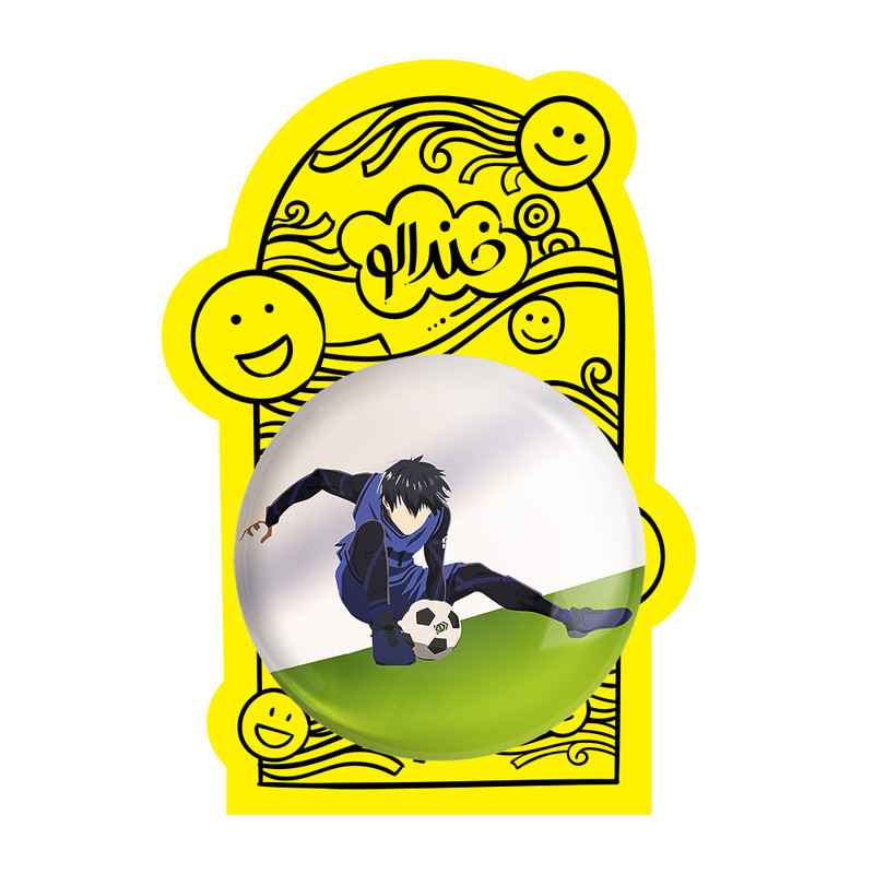 آینه جیبی خندالو مدل یویچی انیمه Blue Lock کد 24411