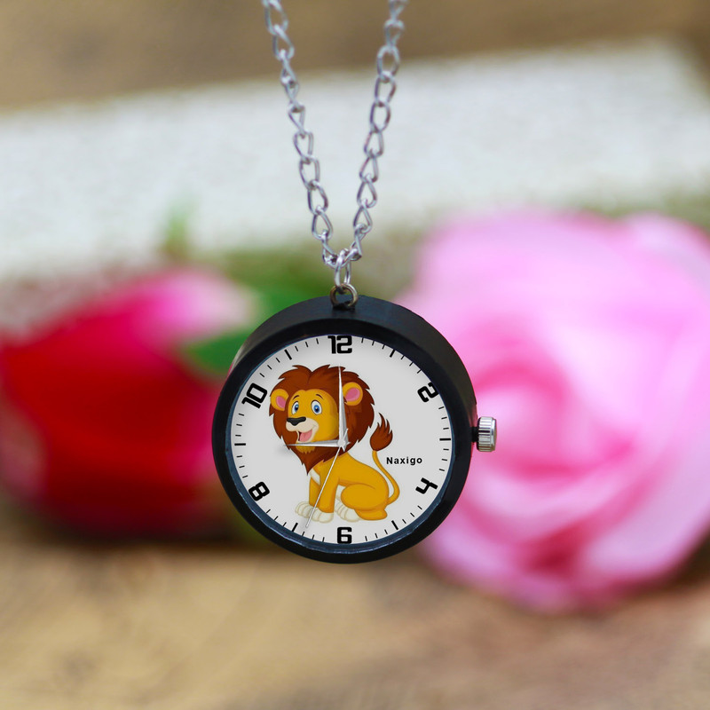 ساعت گردنبندی عقربه ای ناکسیگو مدل شیر کد NF12658 ساعت گردنبندی عقربه ای ناکسیگو مدل شیر کد NF12658