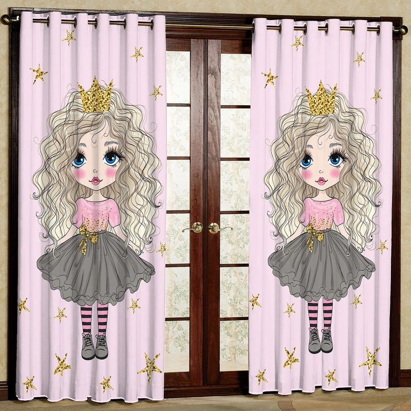 پرده مدل دختر مخمل پانچی کد 1853 سایز 200x140 سانتی متر