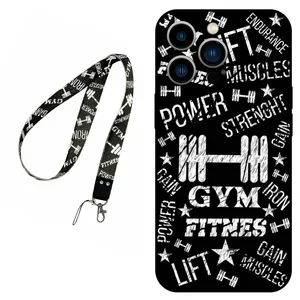 Megafone Gym 0010 Cover For Apple iPhone 13 Pro Mobile Neckband