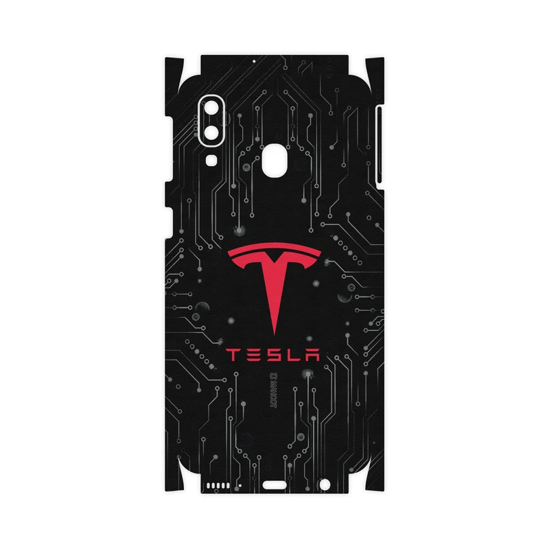 برچسب پوششی ماهوت مدل TESLA-Motors-FullSkin مناسب برای گوشی موبایل سامسونگ Galaxy A40