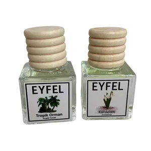 خوشبوکننده هوا خودرو ایفل مدل گل یخ و جنگل استوایی کد Snowdrop-Tropic Forest حجم 10 میلی‌ لیتر بسته 2 عددی