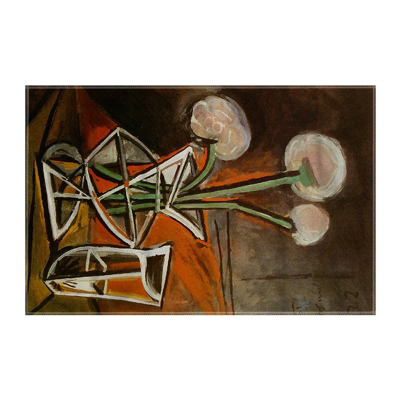 کاغذ کادو ترمه طراحان ایده مدل گلدان و گل ها از پیکاسو کد art0308