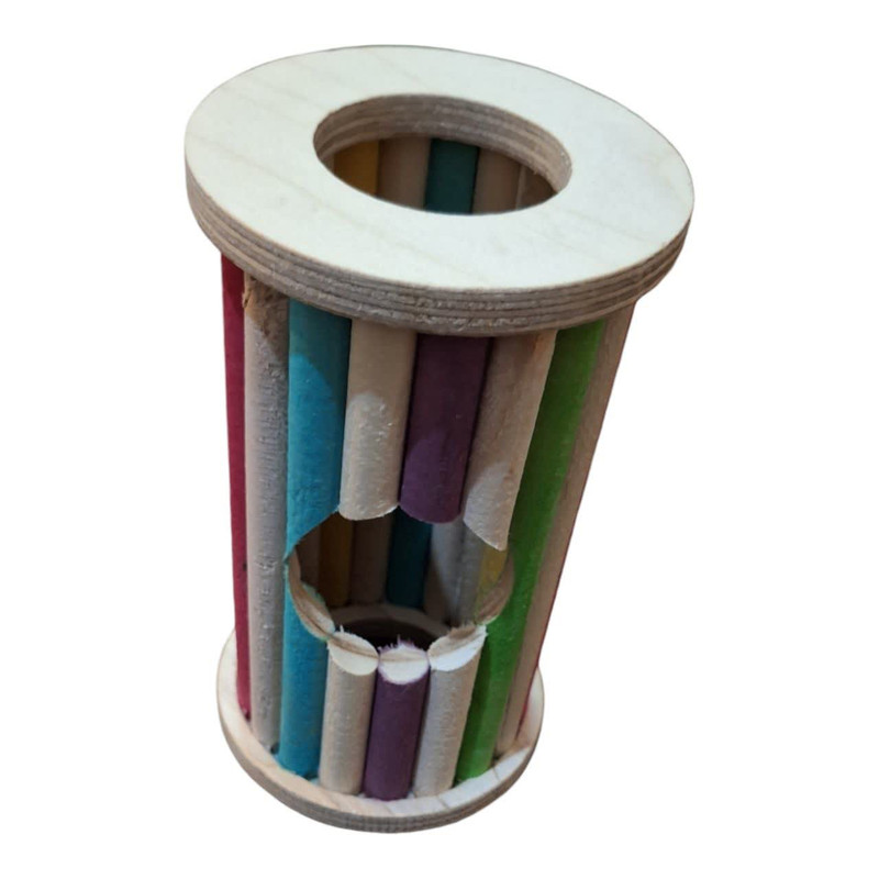 جای خواب همستر مدل چوبی رنگی