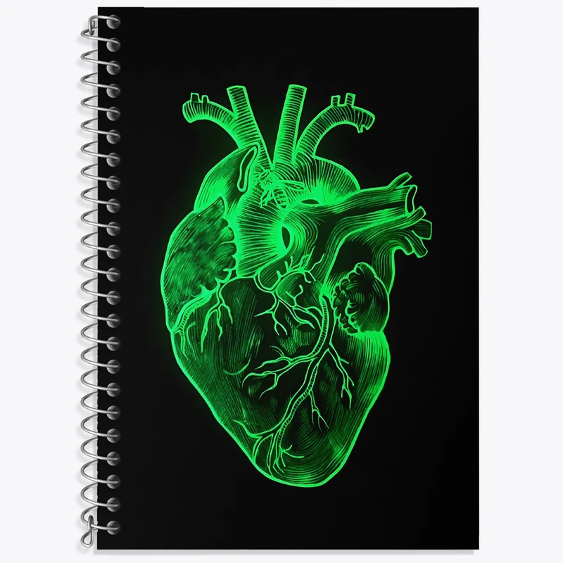 دفتر نت موسیقی 50 برگ خندالو طرح قلب کد N3604