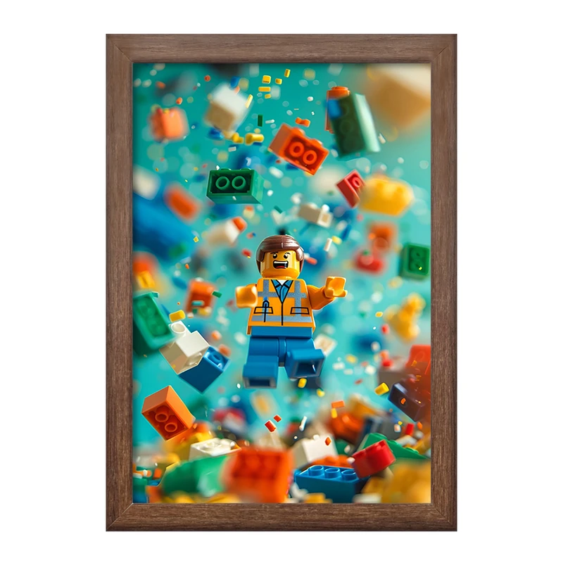 تابلو خندالو طرح لگو (Lego) کد F4226