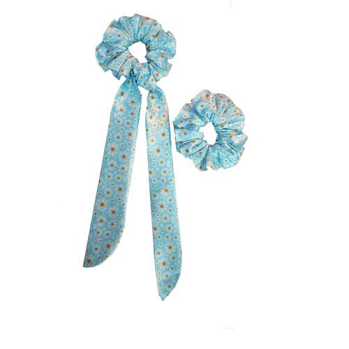 کش مو زنانه مدل اسکرانچی دنباله دار بسته 2 عددی