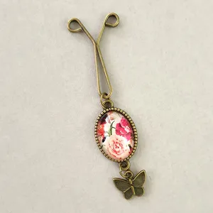 گیره روسری زنانه مدل گل كد SF187-BL