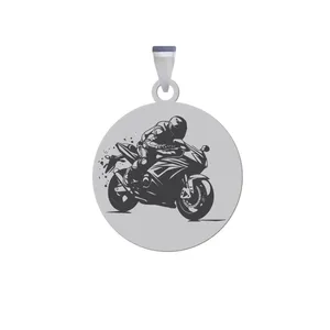 آویز گردنبند زنانه و مردانه هایکا مدل موتور سوار کد ja.h 226