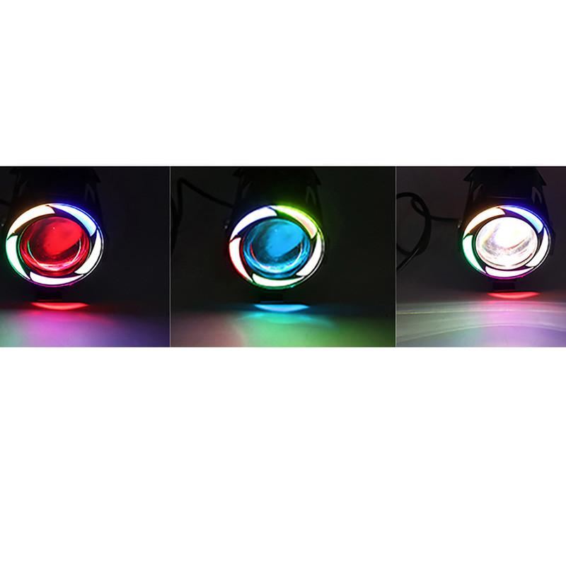 پرژکتور دی لایت دو کنتاکت خودرو مدل U7C RGB بسته دو عددی