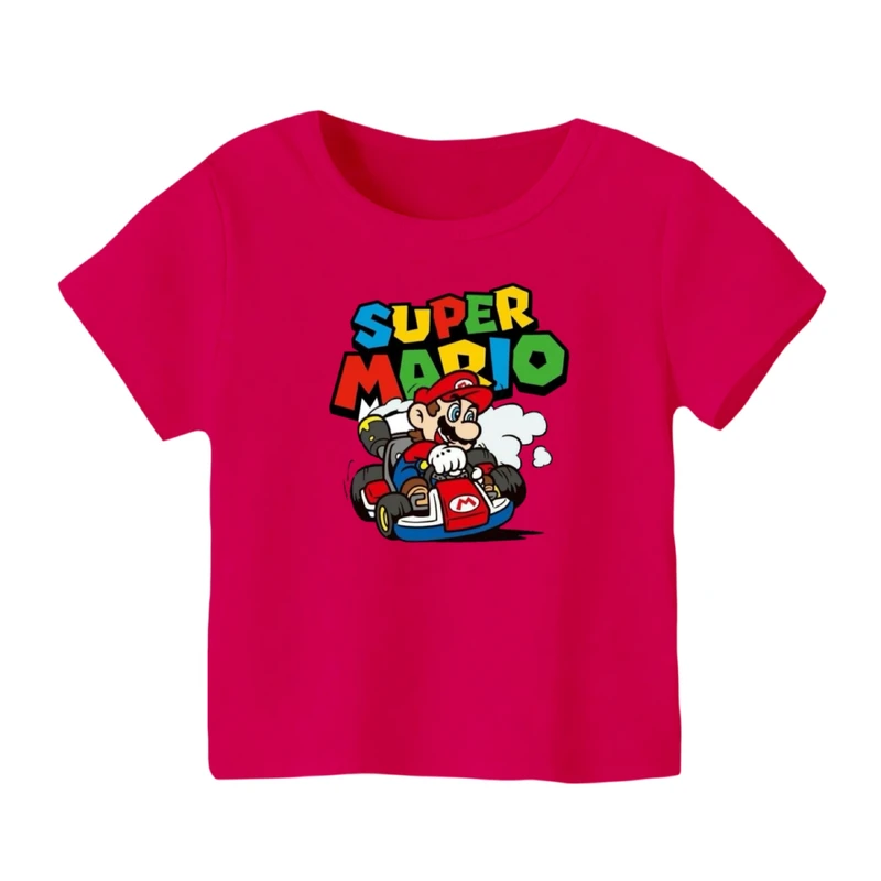 تی شرت آستین کوتاه بچگانه مدل ماریو کد ۷
