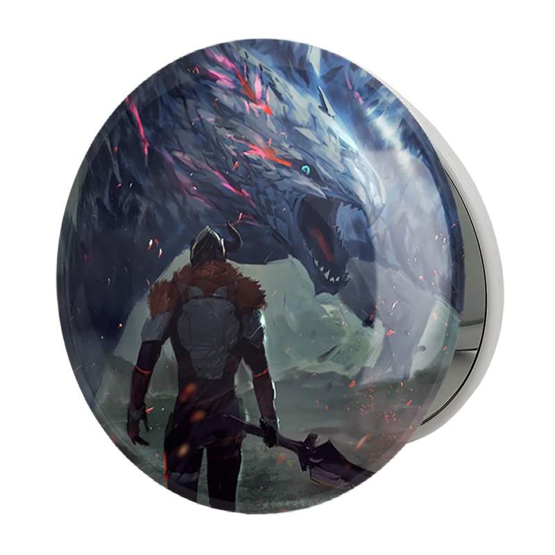 آینه جیبی خندالو طرح بازی شکارچی هیولا (Monster Hunter) مدل تاشو کد 33190