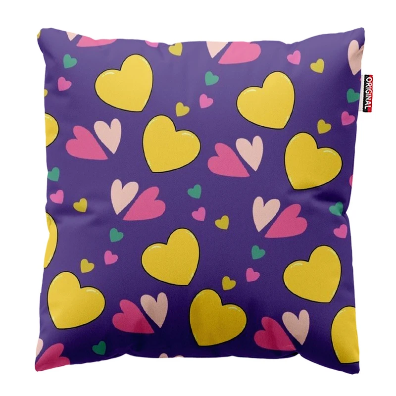  کوسن پاد آفرین طرح قلب سایز 30*30 سانتی متر کد 890