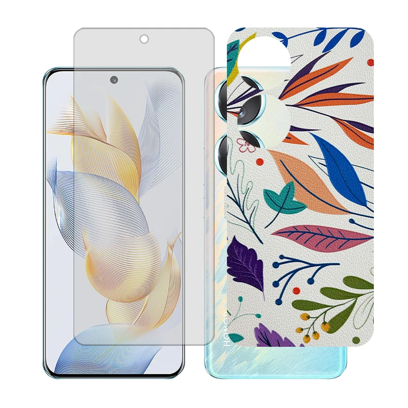 محافظ صفحه نمایش مات گلس مدل Together مناسب برای گوشی موبایل آنر 70 به همراه برچسب پوششی پشت گوشی