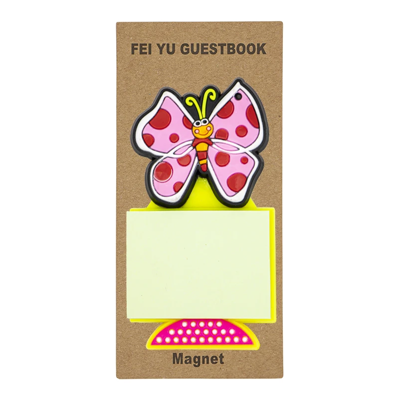 مگنت مدل یادداشت دار طرح پروانه خال خالی کد 1329