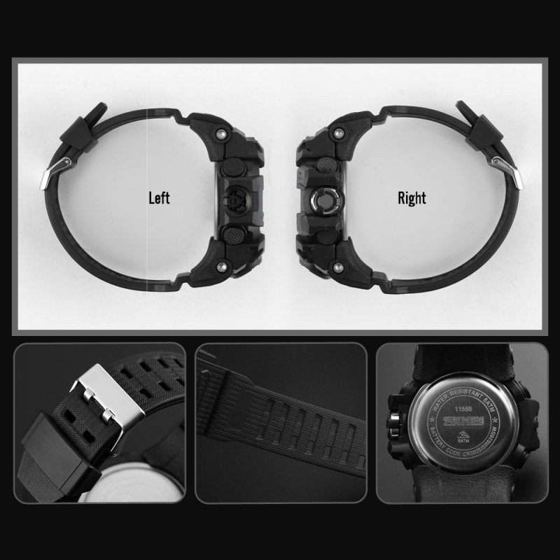 ساعت مچی دیجیتال مردانه اسکمی مدل 1155BKBK