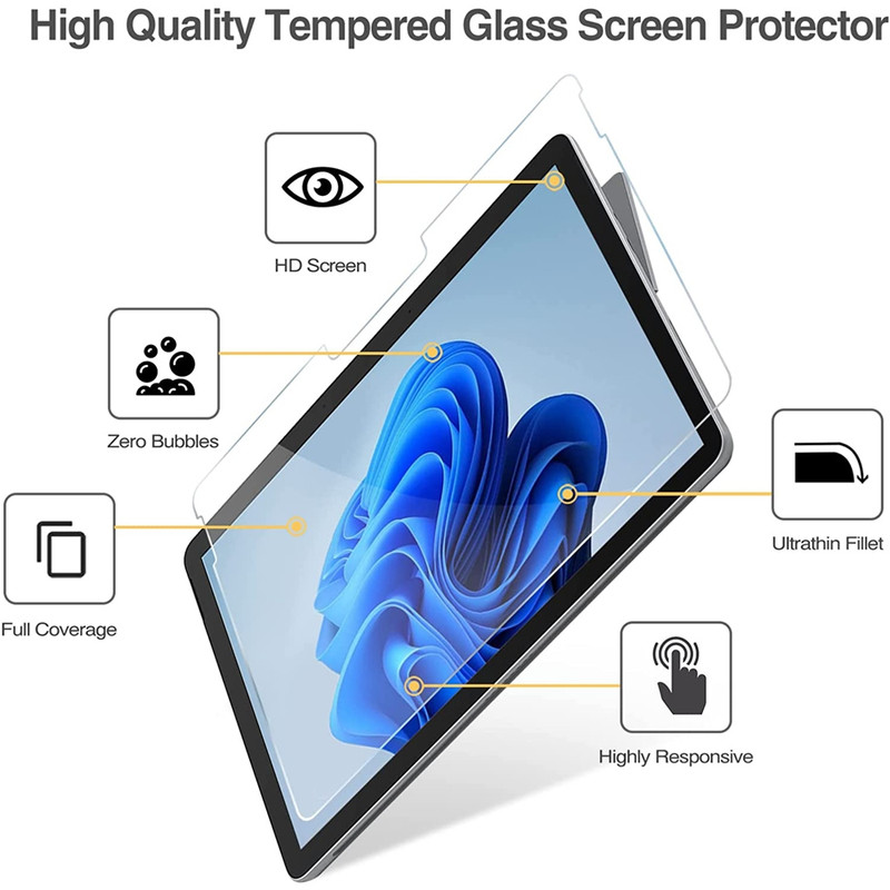 محافظ صفحه نمایش شیشه ای بادیگارد مدل TG مناسب برای تبلت مایکروسافت Surface Go 4