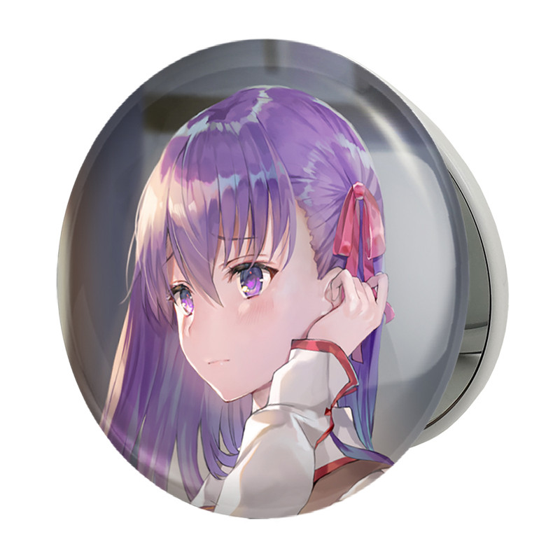 آینه جیبی خندالو طرح ساکورا انیمه فیت استی نایت Fate Stay Night مدل تاشو کد 22797 
